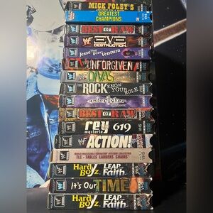 Vintage WWF/WWE VHS Tape Collection - Mixed Titles 80s 90s Y2K